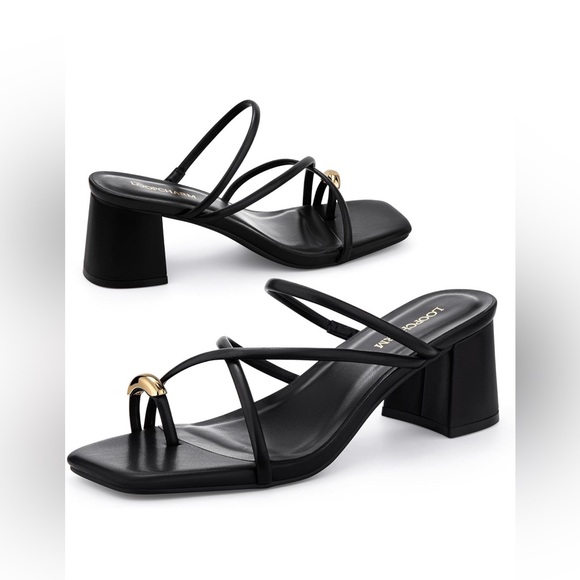 Women’s Strappy Sandals Mules - Picture 3 of 6